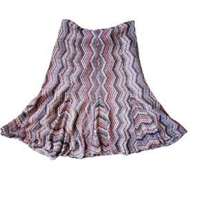 VTG DRESSBARN Skirt, Multi-color, Fit-n-flare, Swing skirt Sz 14